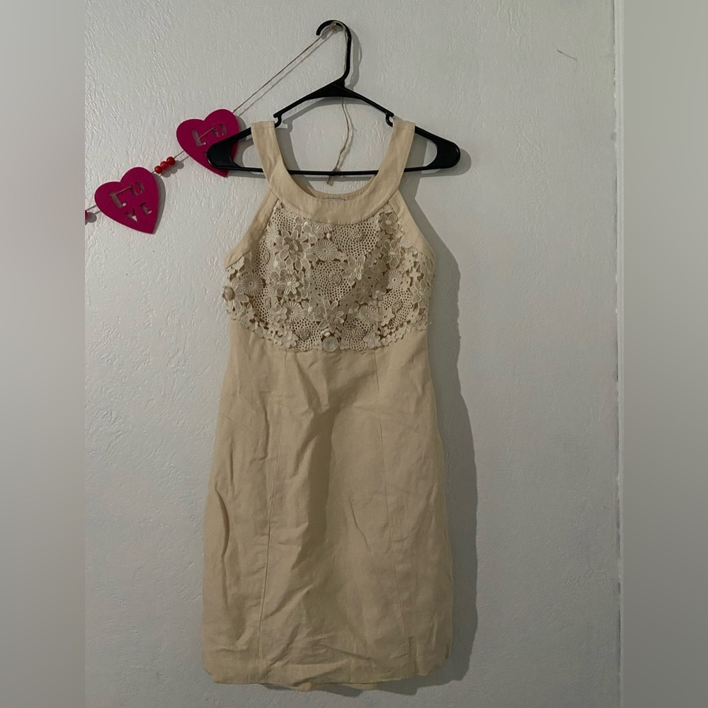 Beige Dress from Anthropologie